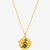 CORRENTE CARTI (2MM) & PINGENTE MEDALHA PERSONALIZAVEL (MEDIA) - BANHADO EM OURO 18K - comprar online