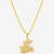 CORRENTE CADEADO (3MM) & PINGENTE SÃO JORGE M - BANHADO EM OURO 18K - comprar online