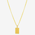 CORRENTE TIJOLINHO (1,5MM) & PINGENTE TUDO POSSO PLACA (P) - BANHADO EM OURO 18K - comprar online