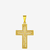 PINGENTE CRUZ DUPLA VAZADA - 3,1G - 2,3X3CM - BANHADO EM OURO 18K - comprar online
