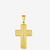 PINGENTE CRUZ QUADRADA COM LISTRAS (P) - 1,5G - 2X3CM - BANHADO EM OURO 18K - comprar online