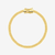 PULSEIRA GRUMET FLAT FECHO DUPLO (4MM) - 7G - BANHADO EM OURO 18K - comprar online