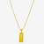 CORRENTE VENEZIANA (0.7MM) & PINGENTE CRUZ VAZADA PLACA RETANGULAR - BANHADO EM OURO 18K - comprar online