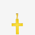 PINGENTE CRUZ SOBRE CRUZ 1- 1,6G - 2,3X3 - BANHADA EM OURO 18K - comprar online