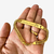 PULSEIRA GRUMET DUPLO COM PLACA PERSONALIZÁVEL (7MM) - 14G - BANHADO EM OURO 18K - loja online