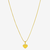CORRENTE VENEZIANA (0.7MM) & PINGENTE CORAÇÃO DETALHADO PERSONALIZAVEL MINI - BANHADO EM OURO 18K - comprar online