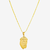 CORRENTE TIJOLINHO (1,5MM) & PINGENTE FACE DE JESUS CRISTO PERFIL (MAIOR) - BANHADO EM OURO 18K - comprar online