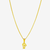 CORRENTE ELO PORTUGUES (2MM) & PINGENTE MENINO VAZADO MENOR - 3,2G - BANHADO EM OURO 18K - comprar online