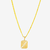 CORRENTE PIASTRINE (3MM) & PINGENTE JESUS PLACA VAZADO - BANHADO EM OURO 18K - comprar online