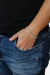 PULSEIRA RIVIERA CRAVEJADO (7MM) - 14G - BANHADA A OURO 18K na internet