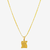 CORRENTE TIJOLINHO (1,5MM) & PINGENTE CRUZ PERGAMINHO 1 - BANHADO EM OURO 18K - comprar online