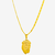CORRENTE PIASTRINE FECHO LAGOSTA (3MM) & PINGENTE FACE DE JESUS CRISTO PERFIL 2 (MAIOR) - BANHADO EM OURO 18K - comprar online