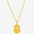 CORRENTE CARTI (4MM) & PINGENTE FACE DE CRISTO VERTICAL (MÉDIO) - BANHADO EM OURO 18K - comprar online
