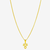 CORRENTE ELO PORTUGUES (2MM) & PINGENTE MENINA VAZADO MENOR - 3,2G - BANHADO EM OURO 18K - comprar online