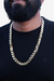 Imagem do CORRENTE FRISO S (12MM) - 117,1G - BANHADO EM OURO 18K