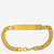 PULSEIRA GRUMET DUPLO COM PLACA PERSONALIZÁVEL (7MM) - 14G - BANHADO EM OURO 18K - comprar online