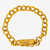 PULSEIRA ELO PORTUGUÊS (8MM) - 13,6G - BANHADO EM OURO 18K - comprar online