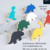 Kit 4 Cabideiro de Parede Dinossauro Kids - loja online