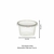 POTE 250ML REDONDO COM TAMPA CRISTAL PET - G 710 - comprar online