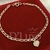 Pulseira elo laminado com coração cravejado - comprar online