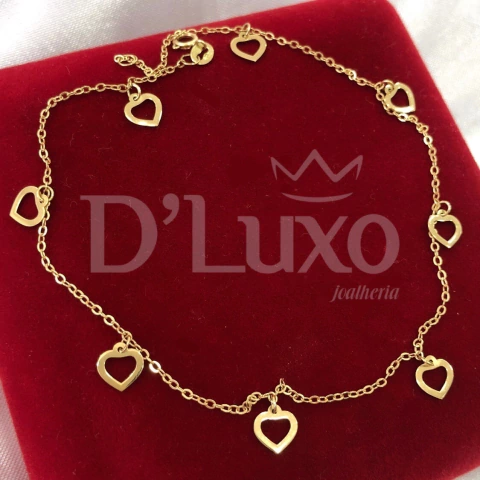 Tornozeleira de corações - comprar online