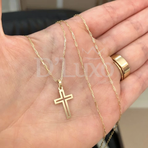 Colar Cartie com Crucifixo Vazado - comprar online