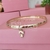 Bracelete liso 5mm com pingente personalizado - comprar online