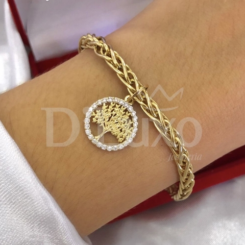 Pulseira Palmeira com Arvore da Vida - comprar online