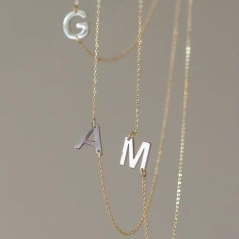 Colar Silver Letter - comprar online