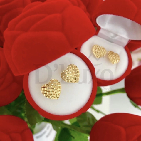 Brinco de chapinha de coração - comprar online