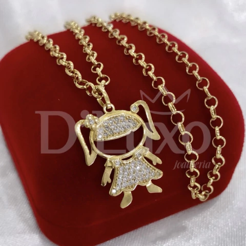 Colar elo português com filha - comprar online