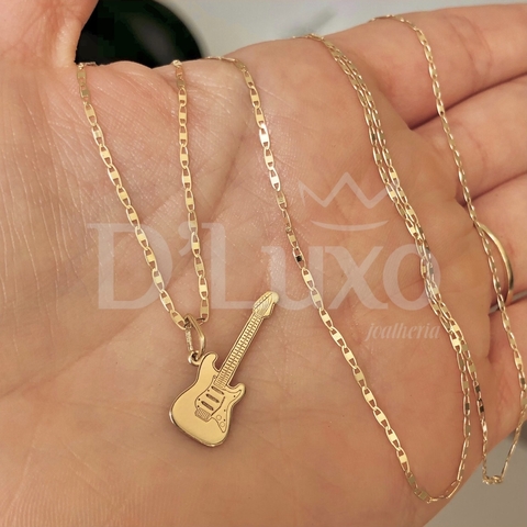 Colar com guitarra - comprar online