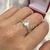 Anel solitário prata com detalhe em ouro 18k (EXCLUSIVO) - D'Luxo Joias