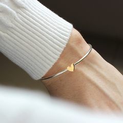 Bracelete Gold Heart - D'Luxo Joias