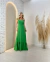 Vestido Longo Com Alça De Babado na internet
