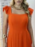 Vestido Longo Com Alça De Babado