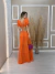 Vestido Longo Com Manga Princesa Babi - loja online