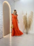 Vestido Longo Com Alça De Babado - loja online
