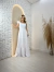 Vestido Longo Com Alça De Babado na internet