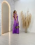 Vestido Longo Com Alça De Babado