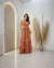 Vestido Longo Com Babados Aurora na internet