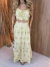 Conjunto Saia E Cropped Em Laise 3D - comprar online