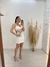Cropped Alfaiataria Com Franjas Em Brilho - comprar online