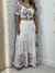 Conjunto De Cropped E Saia Bordado - loja online