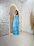 Vestido Longo Mel Com Detalhe De Babados - comprar online