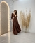 Vestido Longo Com Decote V - comprar online