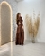 Vestido Longo Com Decote V - La Vie Store