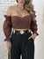 Cropped Em Linho Com Manga Bufante - comprar online