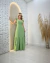 Vestido Longo Com Alça De Babado na internet