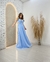 Vestido Longo Com Decote E Recorte Na Cintura - La Vie Store